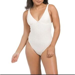 SPLENDID LADIES ONE PIECE BATHING SUIT ADJUSTABLE STRAPS REMOVABLE PADDING NWOT